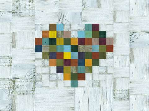Wooden heart 20