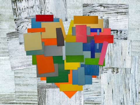 Wooden heart 30