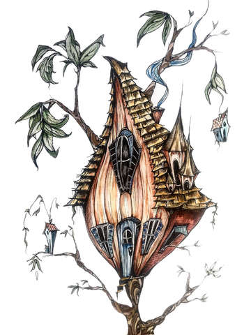 House tree whimsy