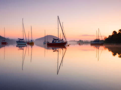 Lake district sunrise england