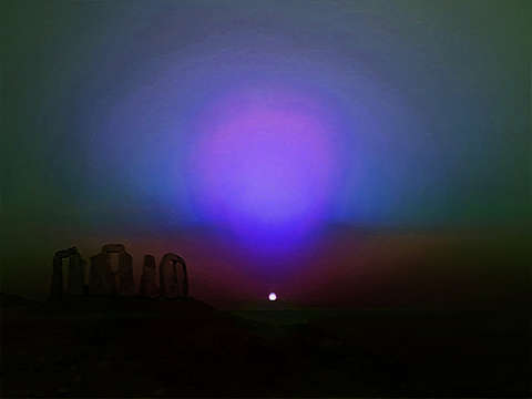 Martian sunset