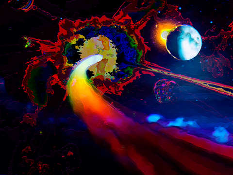 Comet fly by