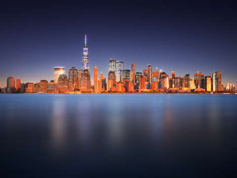 Skyline new york timelapse
