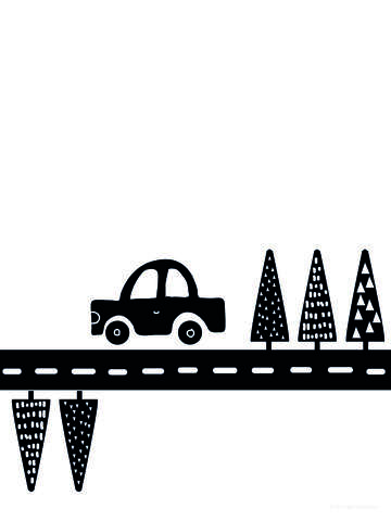 Car on the road