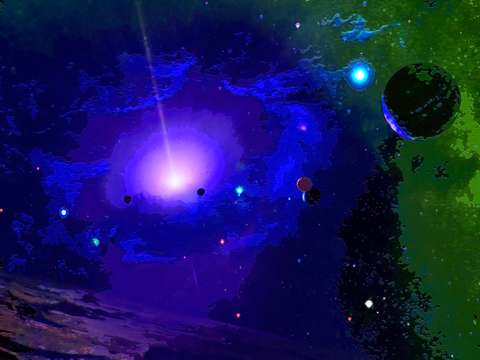 Blue stellar vortex
