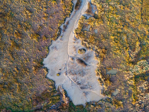 Abstract aerial landscape i netherlands