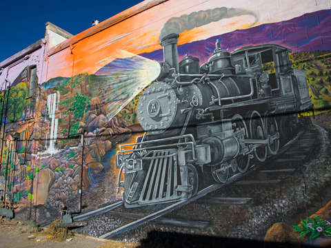 Americana 2 alamogordo iron horse mural