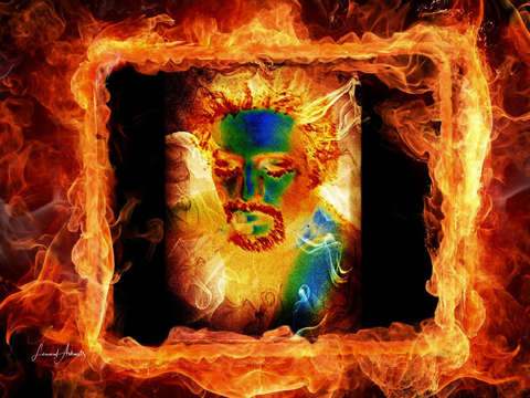 Man on fire