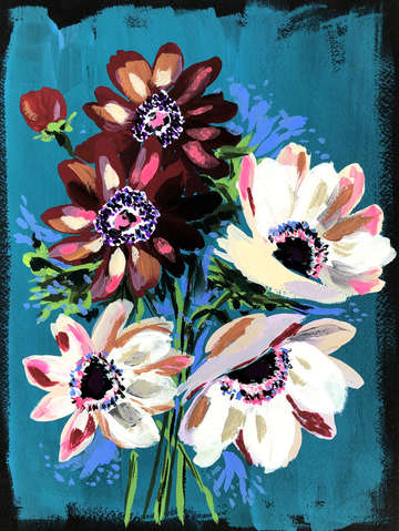 Spring anemones