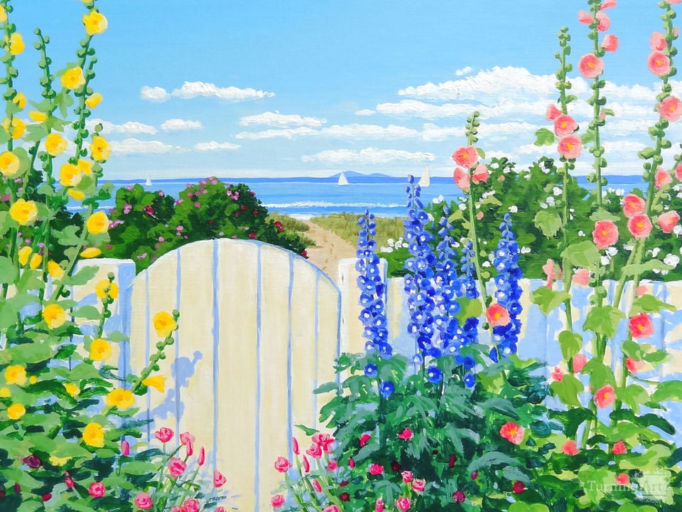 Along the fence