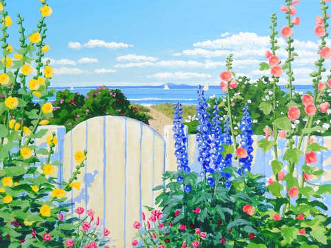 Along the fence