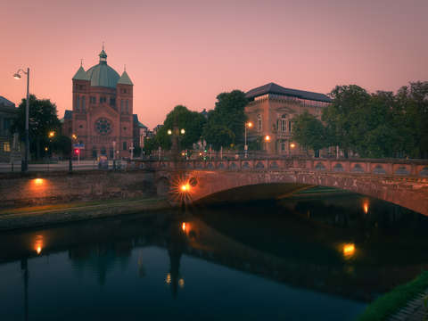Sunset from strasbourg
