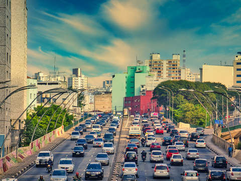 Sao paulo evening rush