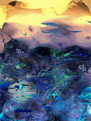 Indigo blue sunset