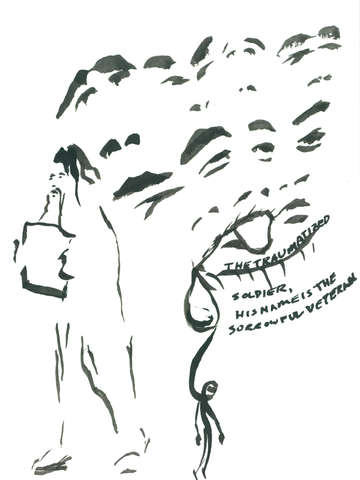 The traumatized soldier his name is the sorrowful