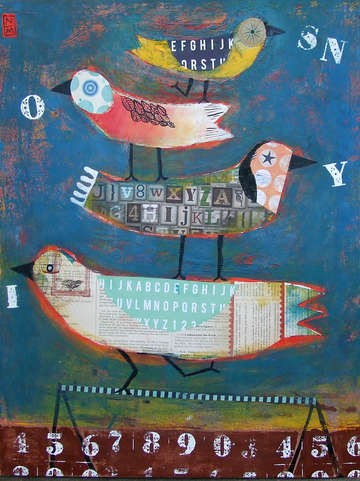 Birds on a wire 3