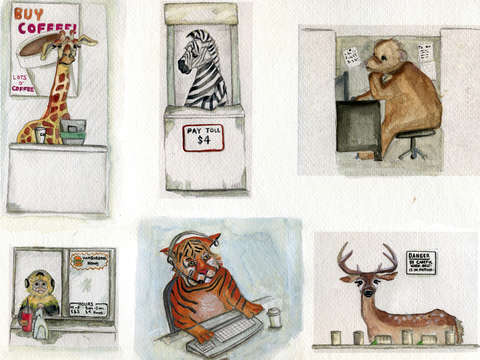 Animals at work