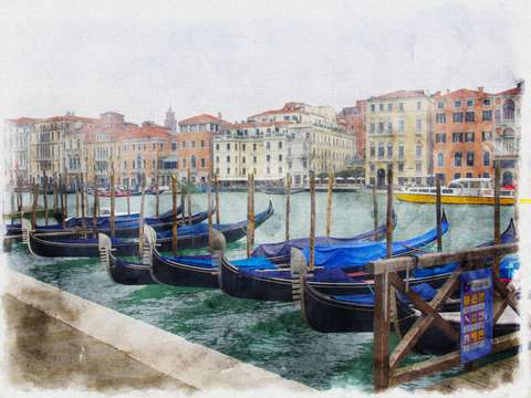 Venice gondolas 1
