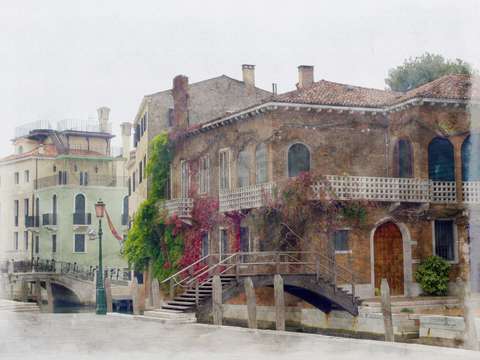 Vine covered palazzo