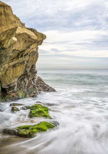 A piece of the cliff color