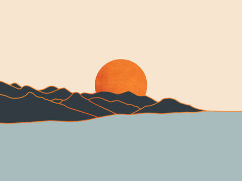 Sunrise on lake