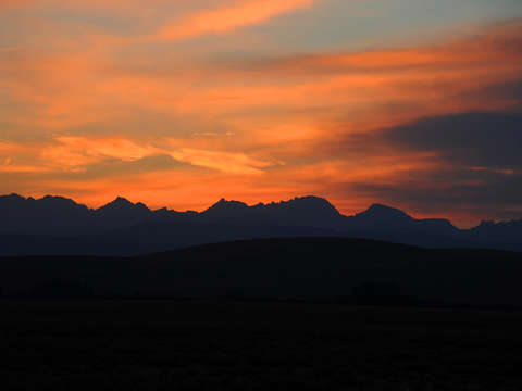Grand tetons evening