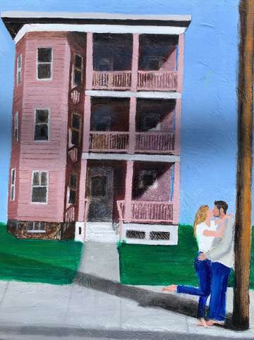 Couple kissing