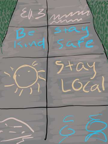 Covid diary hopscotch