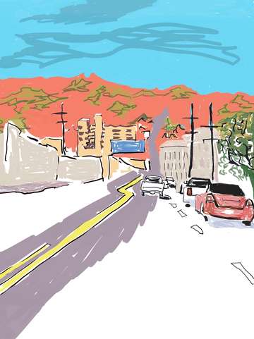 Hollywood hills