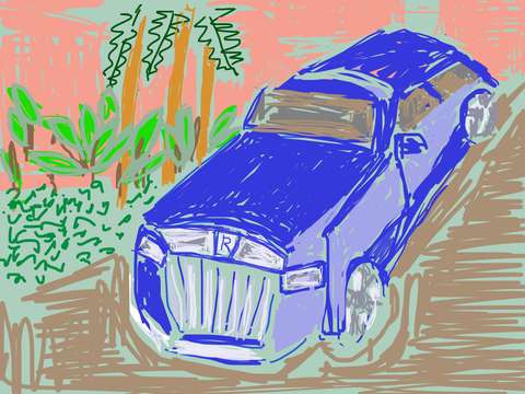 Rolls outside hotel