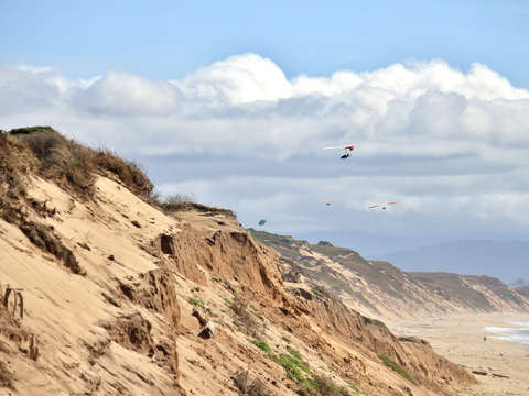 Hang gliding at marina state beach