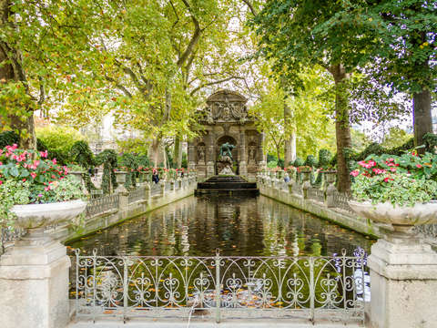 Medici fountain in paris france