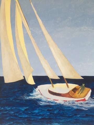 Blue sailing