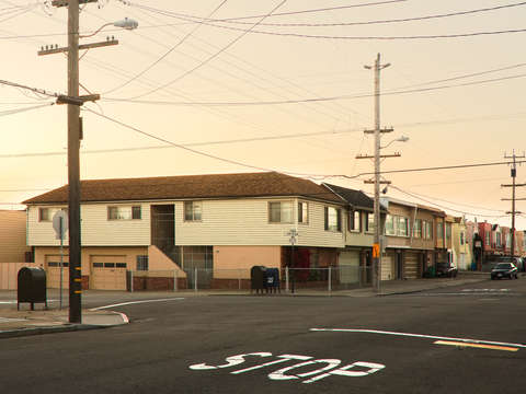Side street 2 outer sunset district san francisco