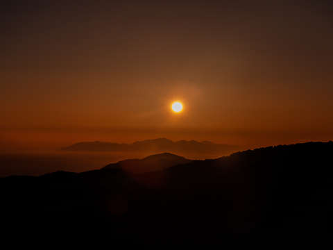 Sunrise over san gorgonio