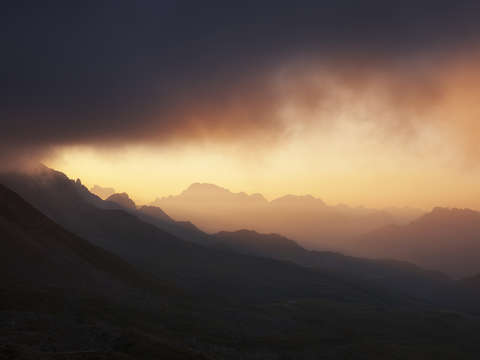 Dolomites italy sele sunset
