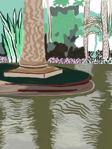 Park fountain