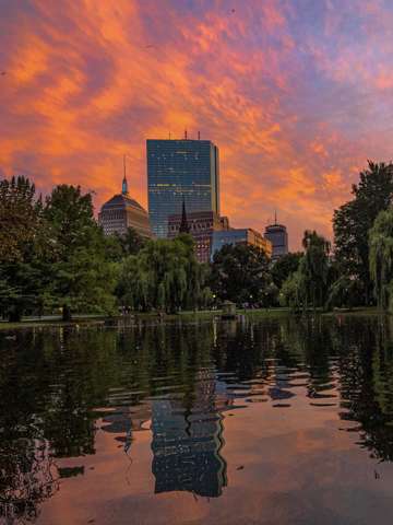 Boston sunset 4