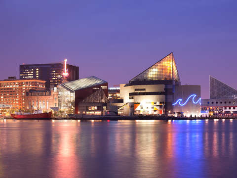 Baltimore at night