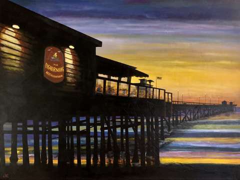 Pier sunset