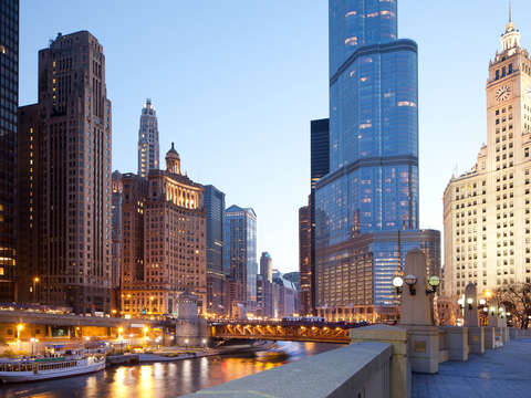 Chicago at night