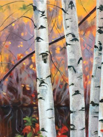 Riverside birches