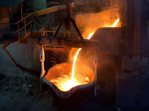 Molten copper