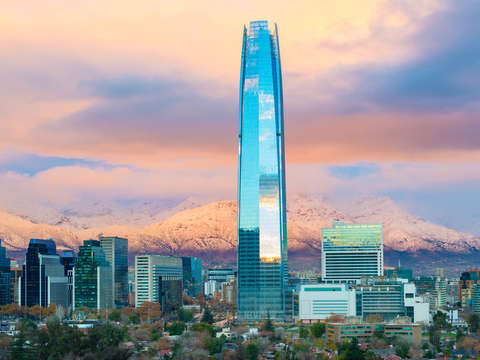 Skyline of santiago de chile