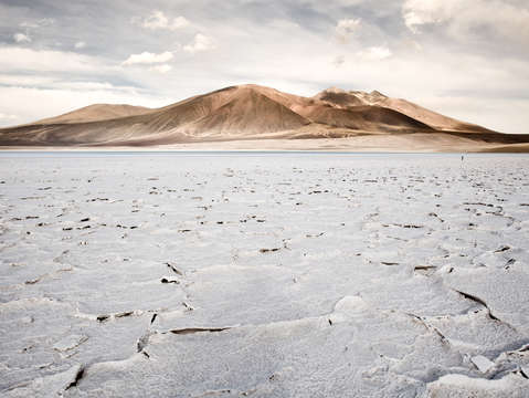 Salt crust in the altiplano