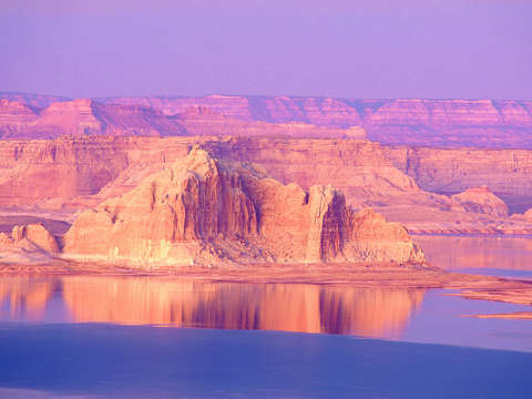 Lake powell sunset arizona