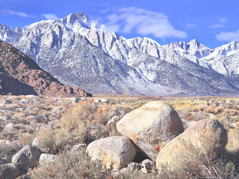 Morning light on sierra nevadas