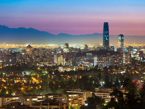 Cityscape of santiago de chile