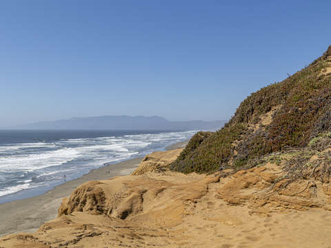 Funston beach cliffs