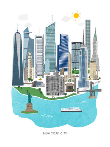New york city illustration